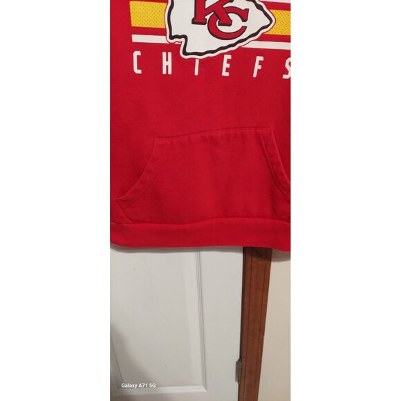 Majestic Fun Fashion Kansas City Chiefs Hoodie Size L Women NFL Red Mahomes - Picture 4 of 9
